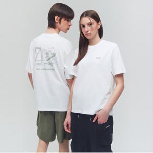 [FILA] 면혼방 카라비너 그래픽 반팔티 (FS2RSG2133X_OWH)