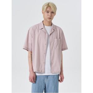 (424565LY5Y) [에잇세컨즈] 스트링 오픈카라 반소매 셔츠  라이
