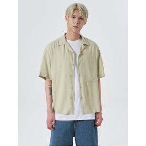 (424565LY6L) [에잇세컨즈] 리넨 블랜드 반소매 셔츠  라이트 그