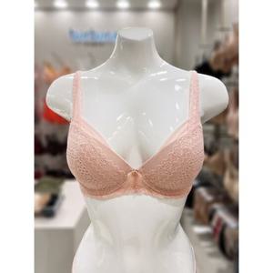 [바바라] ABR4929 라이트핑크 레이스 노와이어브라