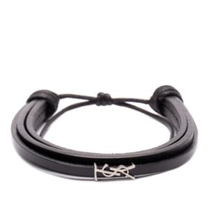생로랑 미니멀리스트 스타일 카산드르 멀티 턴 팔찌 820441 AAE
