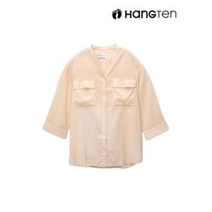 [행텐]여성 솔리드 헨리넥 셔츠-HC1201037040169