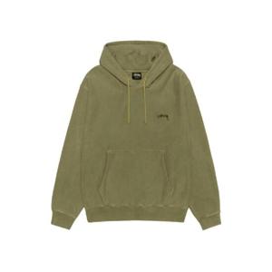 스투시 스무스 스탁 피그먼트 다이트 후드 올리브 1925021