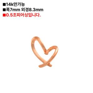 로이드 라인 하트 14K 피어싱 LPFP3008G