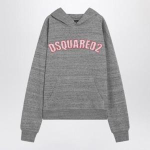 DSQUARED2 로고가 있는 회색 코튼 스웨트셔츠 S74GU0857S25463/Q_DSQUA-860M