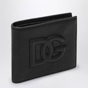DOLCE&GABBANA 로고가 있는 검은색 바이폴드 지갑 BP1321AT489/Q_DOLCE-80999