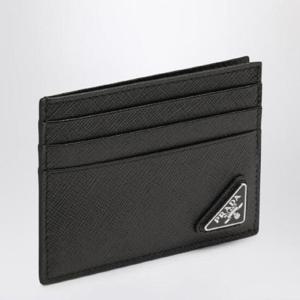 PRADA Black Saffiano leather credit card holder 2MC223QHH/R_PRADA-F0002