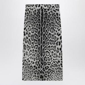 DOLCE&GABBANA 레오파드 프린트 실크 펜슬 스커트 F4B6UTFSADD/Q_DOLCE-HI13N