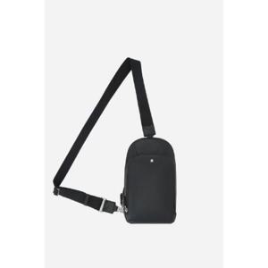 MONTBLANC Sartorial sling bag in textured leather 199368BLACK