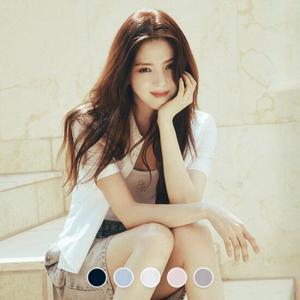 [지오다노/본사] 345515 여 포플린 반팔 셔츠