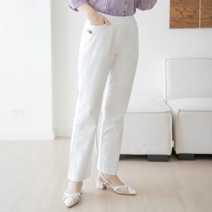 엄마옷 마담4060 삼각레더면팬츠 여름바지 -ZPN2505073-