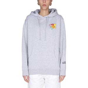 CHINATOWN MARKET X THE SIMPSONS " 데빌 바트"  스웨트셔츠 CTM1970066_ASH