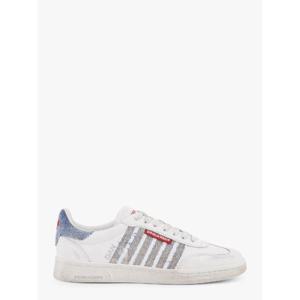 DSQUARED2 Low-top leather sneakers with denim profiles SNM0443