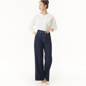 플라스틱아일랜드  세미 와이드핏 데님 팬츠 (PR2DP566)