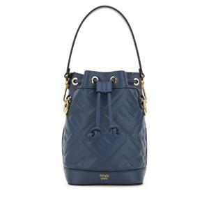 FENDI Air Force blue leather Mon Tresor bucket bag 8BS093ANWT F199A