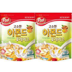 포스트 고소한 아몬드 후레이크 620g X 2개