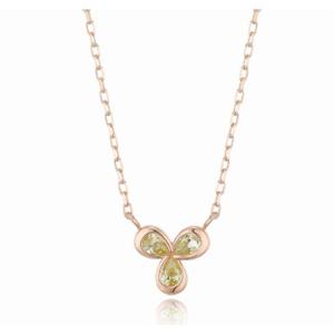 [로이드] 럭키플라워 페리도트 클로버 14K 목걸이 LNN22050G