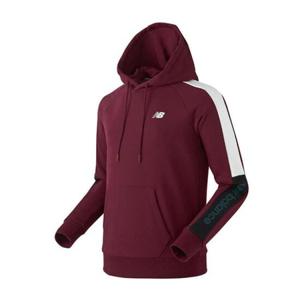 뉴발란스UNI소매배색후드티_NBN0942043-Burgundy