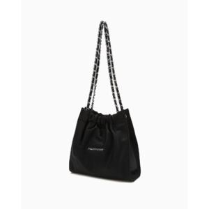 [JILLSTUART ACC][코코체인] 블랙 실버 장식 리사이클 나일론 체인숄더백S JABA4F149BK