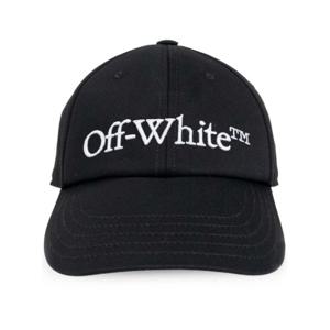 [OFF-WHITE] 여성 햇 logoembroidered 코튼 캡 OWLB045C99FAB001 1001 BLACK/WHITE /9