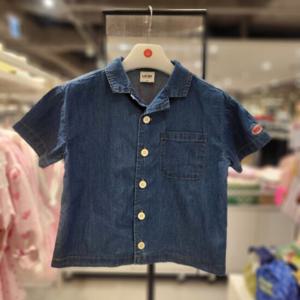[래핑차일드]래핑차일드 데님 반팔 셔츠 85419-322-32
