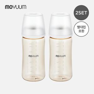 [모윰] 3세대 PPSU 노꼭지 올인원 베이직 젖병 270ml 2팩