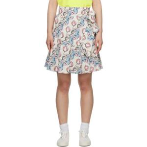 Maison Kitsune 미니스커트 멀티컬러 Hotel Olympia 댄싱걸 미니 스커트 232389F090000