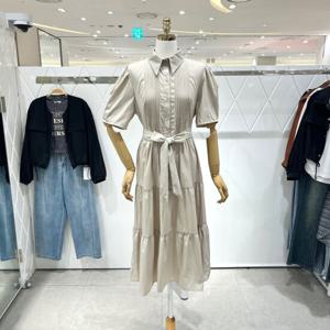 [밸리걸] 핀턱 티어드 롱 원피스 217820