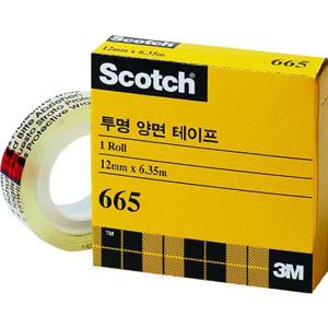 [102198]스카치 투명 양면테이프리필(665R/12mmX6.35M/3M)