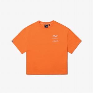 [40%OFF][휠라키즈] 에센셜 컬러 티셔츠 (FK2RSG2101X_ORG)