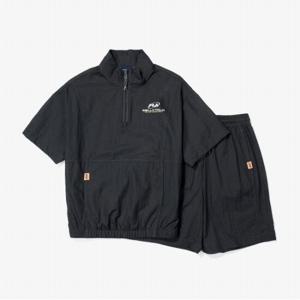 [40%OFF][휠라키즈] 에센셜 우븐 반집업 셋업 (FK2FSG2101X_DGY)