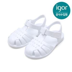 [이고르]클라시카 글로스 화이트 아동샌들 공용 젤리슈즈 키즈샌