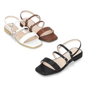 엘칸토 인텐스 여성 스트랩 플랫 샌들 2cm LCWW89I426