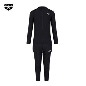 아레나 선샤인 A4BG1GS02 BLK (주머니백 증정) 여아동 레저 래쉬가드 세트 수영복
