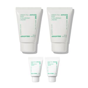 [2개] 이니스프리 그린티 씨드 히알루론산 크림 50mL +GIFT
