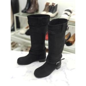 [한슈]한슈 세이브존07 스웨이드 기모 롱부츠3cm HS699052kr (28