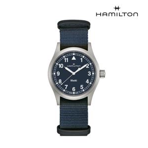 [해밀턴]카키필드 쿼츠 38mm 블루 다이얼 H69401940
