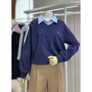 올리브데올리브 (OW5SE256) 셔츠레이어드핏 스트라이프맨투맨셔츠 OLIVE  DES  OLIVE