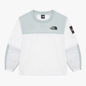 노스페이스 키즈 NM5MR08T 화이트 알바니 크루넥 우븐 맨투맨