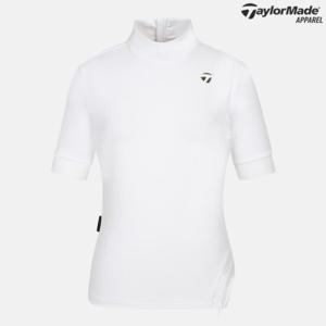 테일러메이드  여성 셔링 하이넥 5부소매 티셔츠 TWTHO6141-100