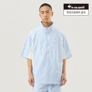 [르꼬끄공식] 유니 경량 우븐 루즈핏 반팔 아노락 자켓 (QQ223LJK42)