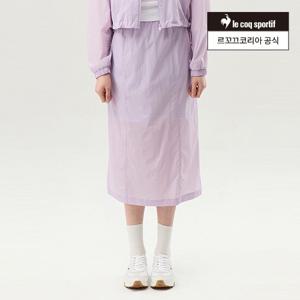 [르꼬끄공식] 여성 스트레치 경량 우븐 미디 스커트 (QQ222OSK41)