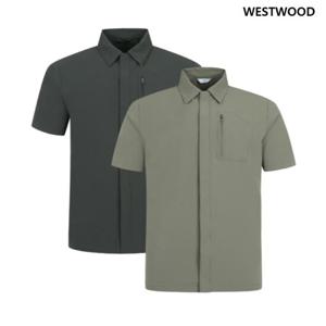 [웨스트우드] 남성 우븐 반팔 셔츠_WP2MCTW453