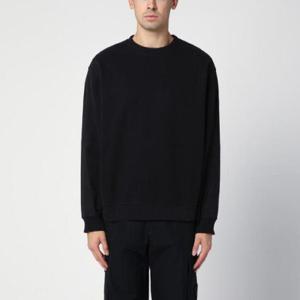 STONE ISLAND 블랙 코튼 크루넥 스웨트셔츠 811561620/XH_STONE-V0029