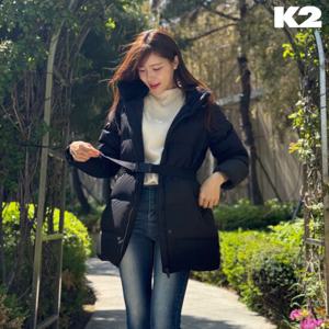 [케이투]역시즌 여성 시그니쳐 하프 패딩 구스다운 KWW23566