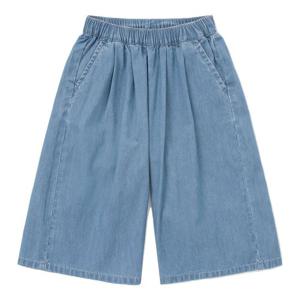 [래핑차일드]7부 데님 와이드팬츠 (85329-401-70)