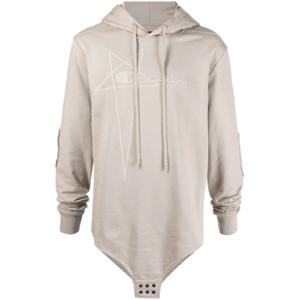 25 SS 릭오웬스 릭 오웬스 다크쉐도우 X 챔피언 로고 자수 후드티 CM01B7898CHFE TP432303775