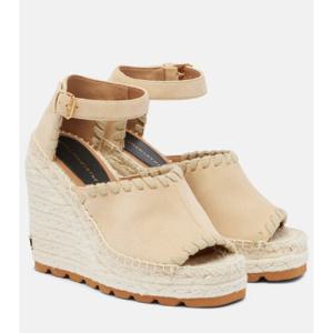 Stella McCartney 포 스웨이드 웨지 에스파드리유 P01048346