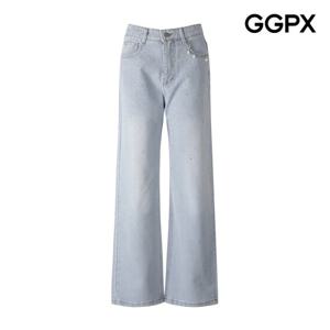 [GGPX] 포켓 체인 진주 큐빅 데님 팬츠 (GP5PT032F)