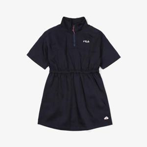 휠라반팔티 TQJ FK2OPF2101F-DID Girls 캠핑 그래픽 아노락 원피스